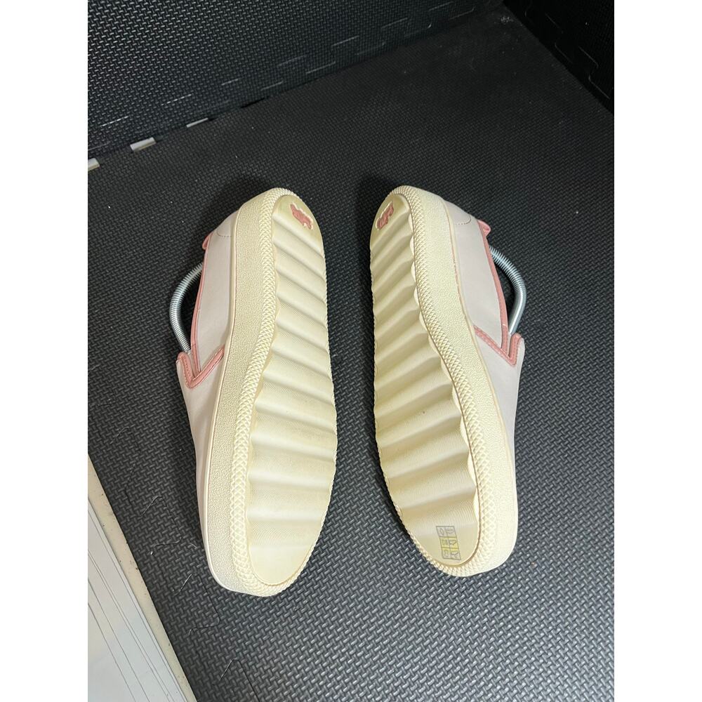 COACH Women's Slip On Sneaker Loafer‎ White Pink Petal Trim Size 10 Leather - Picture 3 of 8
